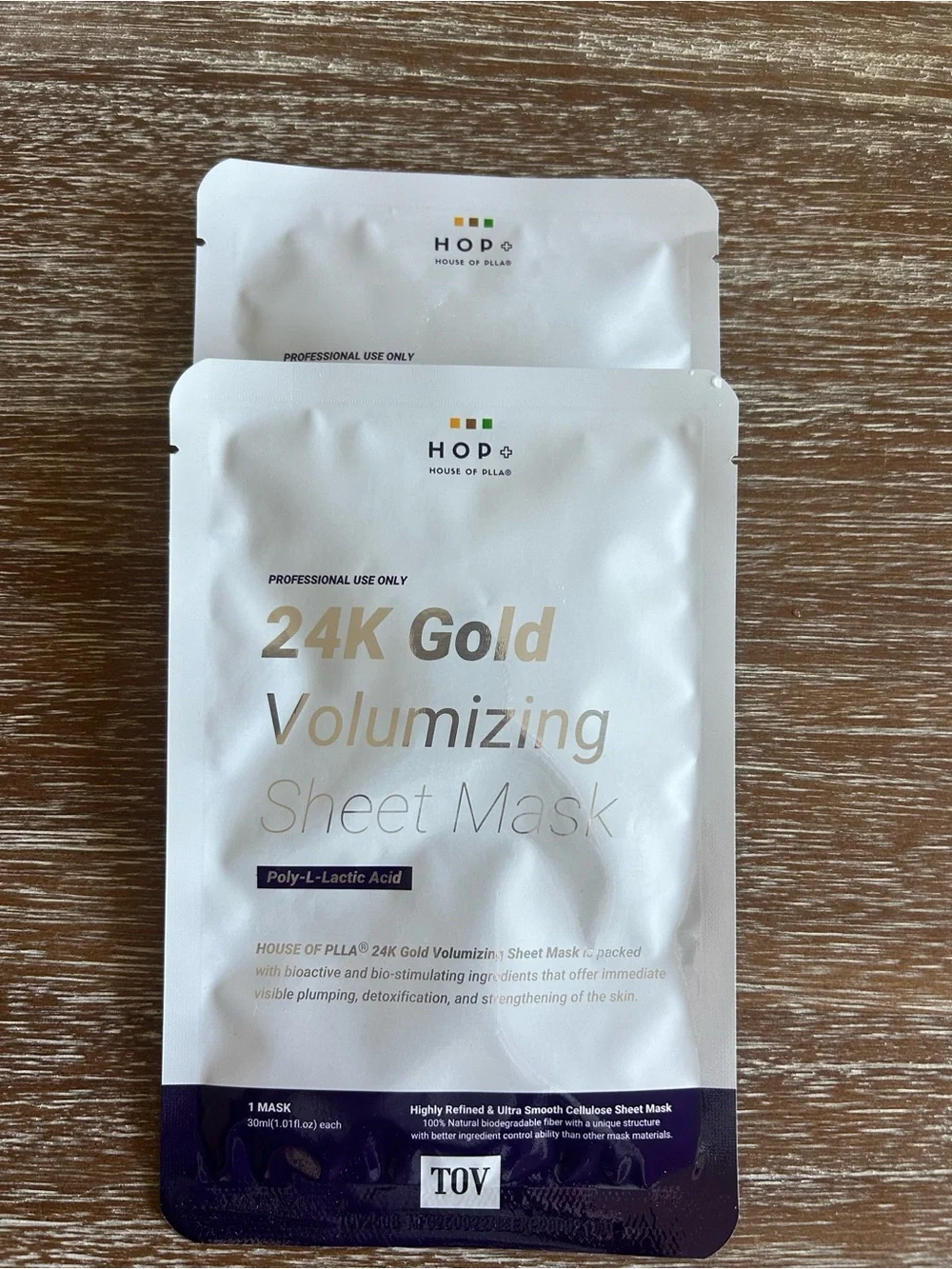 2 HOP / House of PLLA 24K Gold Volumizing Sheet Masks!